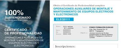 CP Operaciones Auxiliares de Montaje y Mantenimiento de Equipos Eléctricos Y Electrónicos