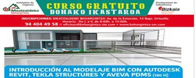 Curso «Introducción al Modelaje BIM con AUTODESK REVIT, TEKLA STRUCTURES y AVEVA PDMS»