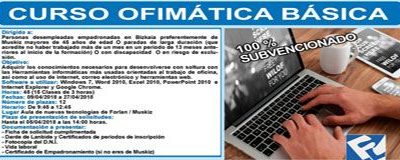 Curso de Ofimática Básica en las instalaciones de Forlan